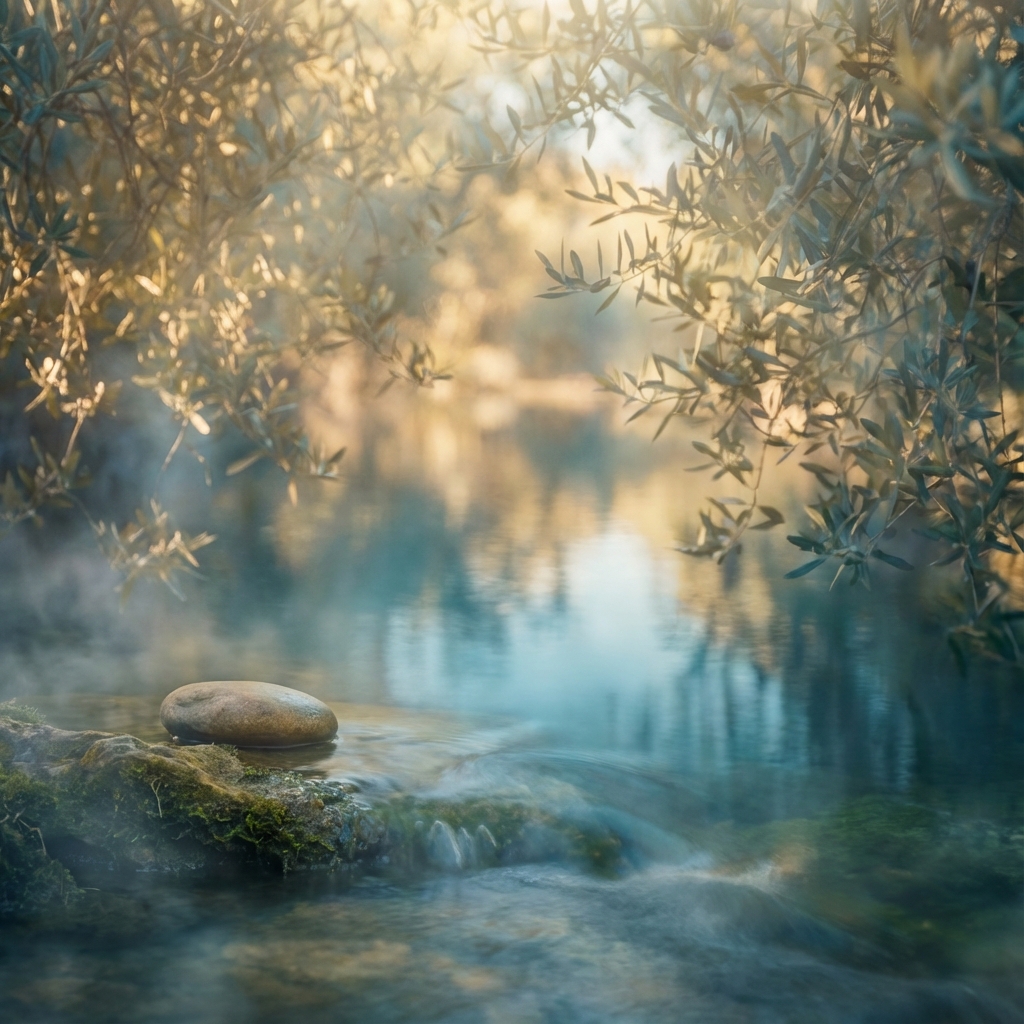 Serene spiritual scene representing faith and healing